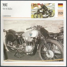 EDITO SERVICE S A OLDTIMER MOTORRÄDER - 1929 - NSU - 500 SS BULLUS