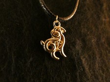 Anhänger mit Kette 24 Karat Vergoldet Schaf Sheep Tier Weide Charm Necklace