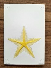 6er Pack Grußkarten FADENGRAFIK mit Umschlag * Set 1 * zum weiter basteln 