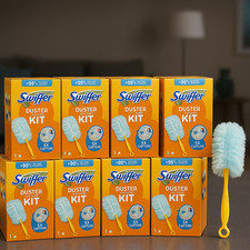 Swiffer Duster Staubmagnet Kit – 1 Griff + 7 Tücher – 3x Capture – für Allergene