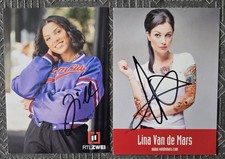 Jill (Köln 50667) & Lina Van de Mars Original signierte Autogrammkarten