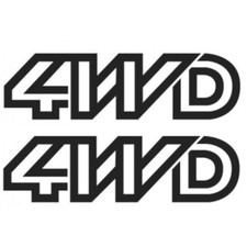 Aufkleber Set "4WD" in