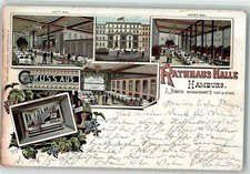 13630436 - 2000 Hamburg Gasthaus Rathaus-Halle Glas-Halle Hauptsaal Oberer Saal
