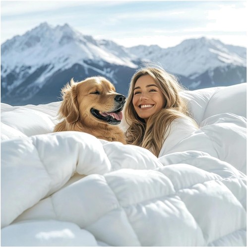 Daunendecke 155x220cm winter - daunendecke, 155x220cm,