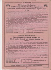 Anleitung Märklin Spur 0/1 für elektr. Stellwerke, Signale usw. von 1937