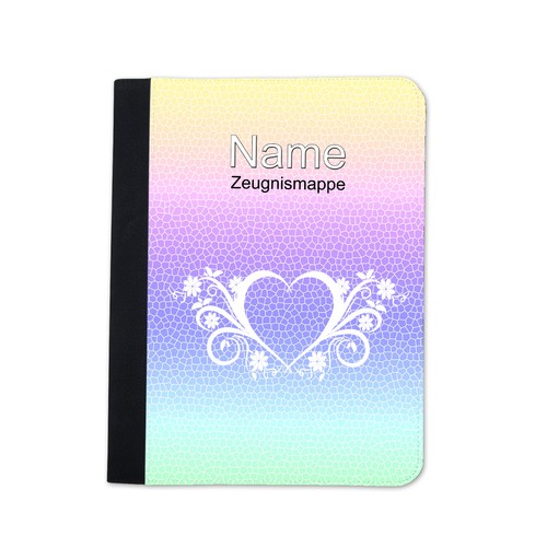 Zeugnismappe mädchen herz - zeugnismappe,