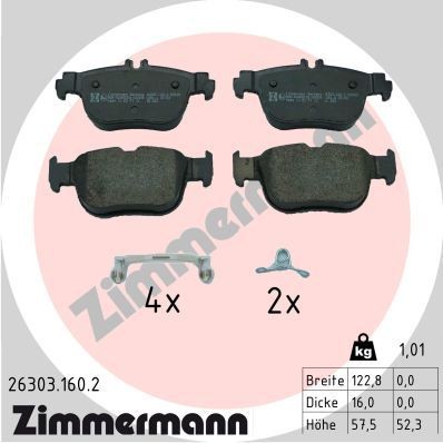 Zimmermann bremsbelagsatz - zimmermann,