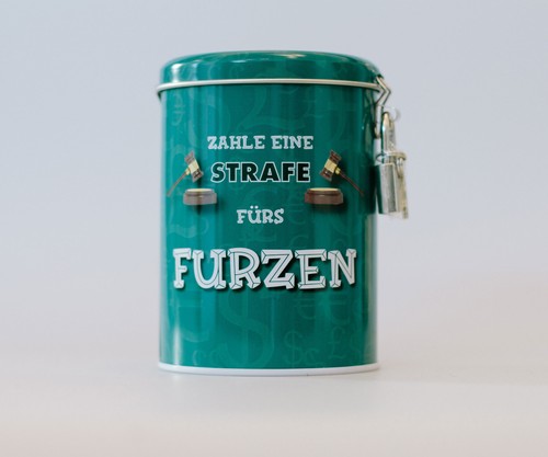 Furz strafkasse sparbüchse - furz,