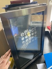 Effect Kühlschrank Edelstahloptik mit LED Glastür