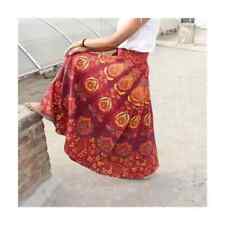 Baumwolle Wickelrock weinrot