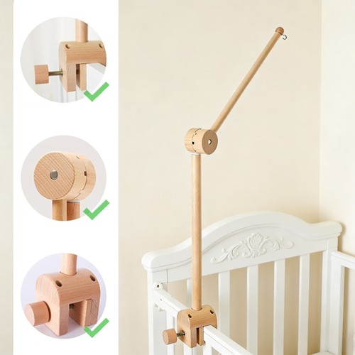Babybett mobil halterung - mobil-halterung, holz