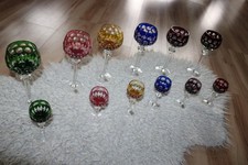 Dorotheenhütte Kristallglas Bleiglas Weinrömer und Likörglas 12x