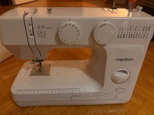 Nähmaschine Weiß Freiarm LED-Nählicht Einfädelautomatik 60W - MEDION MD 18205