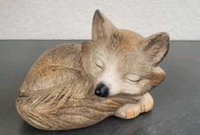 Deko-Fuchs aus Keramik in Brauntönen, ca. 12 cm groß, neuwertig