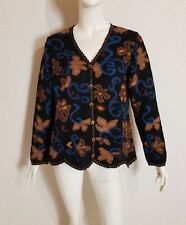 INKADORO weiche super feminine sehr edle 100% Alpaka Strickjacke Jacquard