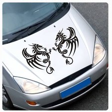 Autoaufkleber Drachen Dragon Tribal Motorhauben Aufkleber Sticker Auto A266