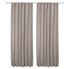 2x Vorhang Thermo Blickdicht Kräuselband Gardine Gardinen 2er Thermogardine Uni