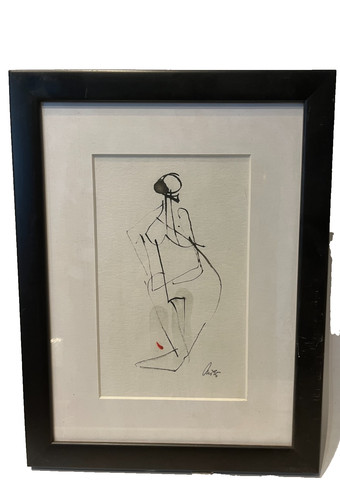 Zeichnung frau akt mü95 - zeichnung,