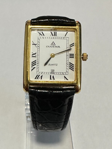 Vintage dugena tank uhr - vintage, gold