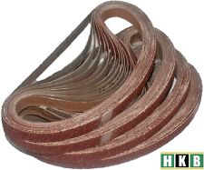 48 X HKB Gewebe-Schleifbänder, 13 x 457mm, Powerfeile B&D K40-60-80-120-180-240