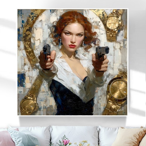 Leinwand bild elegant - bild, frau