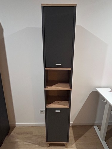 Hochschrank anthrazit - anthrazit,