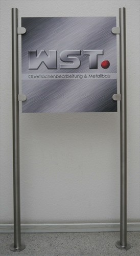 Edelstahl werbeschild ständer - edelstahl,