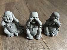 Buddha Figuren Tibet Esoterik Religion Budha Figur Statue Grau Stein China Mode