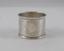 *RAR* Stilvoller Serviettenring Jugendstil Guilloche in 800er Silber Frankreich