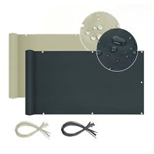 Sekey Balkonsichtschutz Balkonverkleidung Oxford mit Ösen Blickdicht Wasserdicht