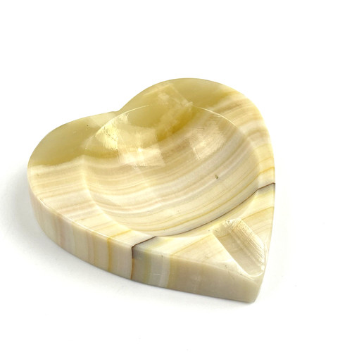 Vintage herz aschenbecher onyx - vintage,
