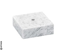 Marmor Sockel weiß mit Mittelbohrung in verschiedenen Varianten