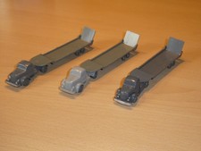 Wiking Konvolut  unverglast - 3 x Tieflader White