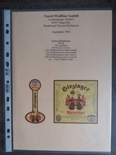 Bieretiketten, Bayern, Haag in Oberbayern, Unertl Weißbier GmbH