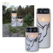 LED Grablaterne TAUBE, mit