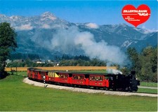 2506-Ansichtskarte Zillertalbahn mit kkStB U Jenbach-Mayrhofen Schmalspurdampf