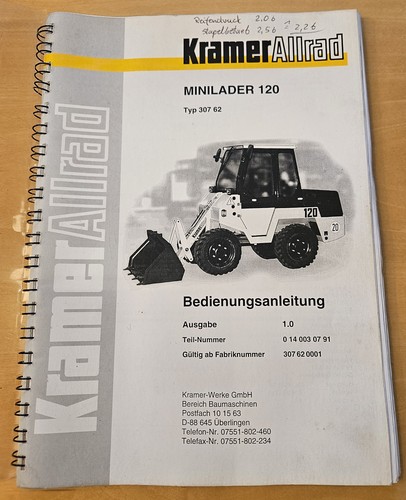 Bedienungsanleitung kramer 120 - bedienungsanleitung,