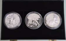 MDS RUSSLAND RUSSIA 3 x 25 RUBEL РУБЛЕЙ 1997 / 1999 PP / PROOF, 15 UNZEN SILBER