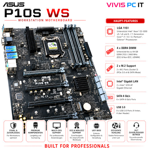 Asus p10s server mainboard - asus,