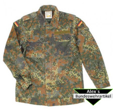 original Bundeswehr Feldbluse Flecktarn Jacke Feldjacke Feldhemd neu