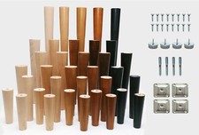 4x Holzmöbel konisch Ersatzbeine Füße für Sofa Stuhl Hocker Truhe M8