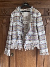 Damen - Blazer - NVSCO 2107 -mehrfarbig - Fransen - Gr. 42  NEU