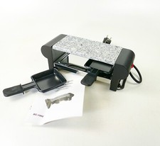 Raclette Grill für zwei Heißer Stein Grillen Überbacken Raclettepfännchen 1571