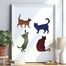 Katzen Tiere v16 Schablone