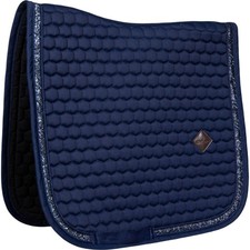 Kentucky Horsewear Navy Full Dressurschabracke Glitzer Band Schabracke