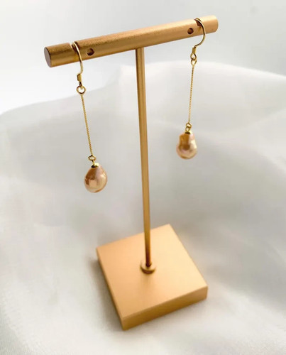 Barock perlen ohrringe gold - ohrringe,