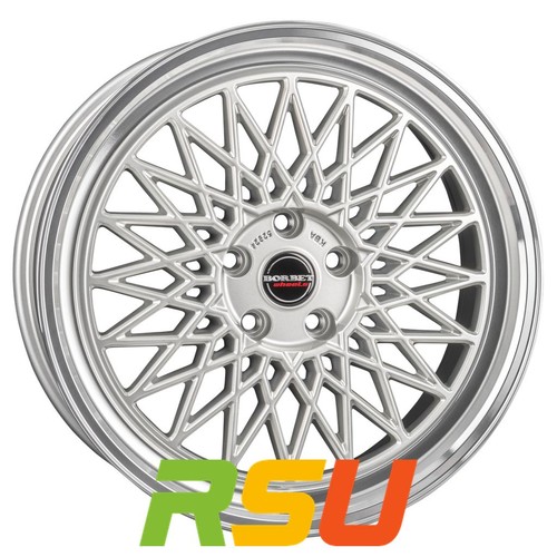 Borbet silver rim - b,