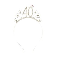 Haarreifen Zahl 40 mit