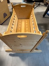 Schaukelwiege Babybett Holzwiege Kinderwiege Stubenwagen Kinderbett