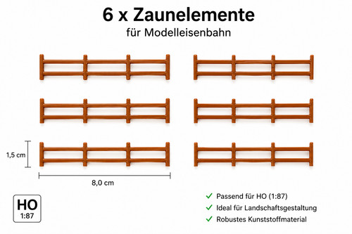 Set zaunelemente - h0,
